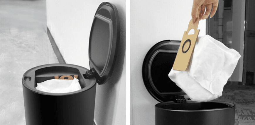 Replacing the dust bag in the self-emptying docking station